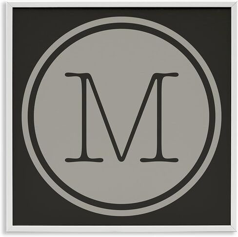 لوحة فنية جدارية مؤطرة على شكل مفتاح مصعد دائري أولي من Stupell Industries Modern J in Kuwait