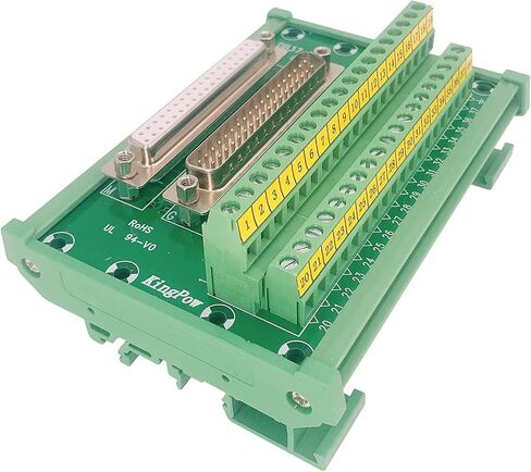 Jienk DB25 Male/Female D-SUB Din Rail Mount Interface Module, D-sub Terminal Block Breakout Board in Kuwait