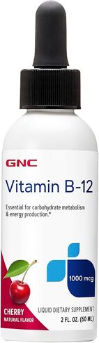 GNC Vitamin B-12 1000mcg - Cherry, Supports Energy Production in Kuwait