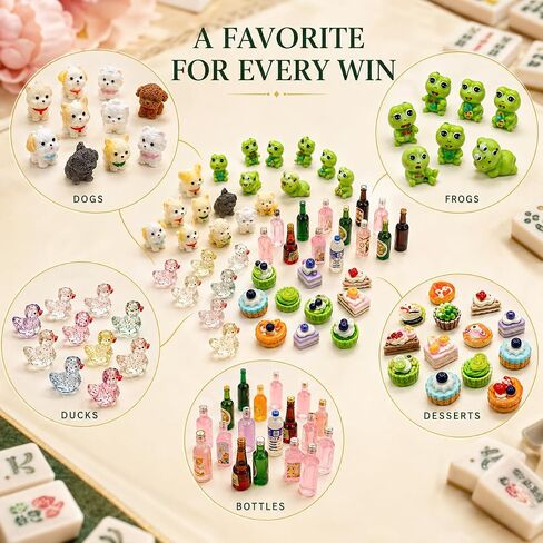 Mahjong Trinkets for Winning Assorted Mini Figures 50 Pack in Kuwait