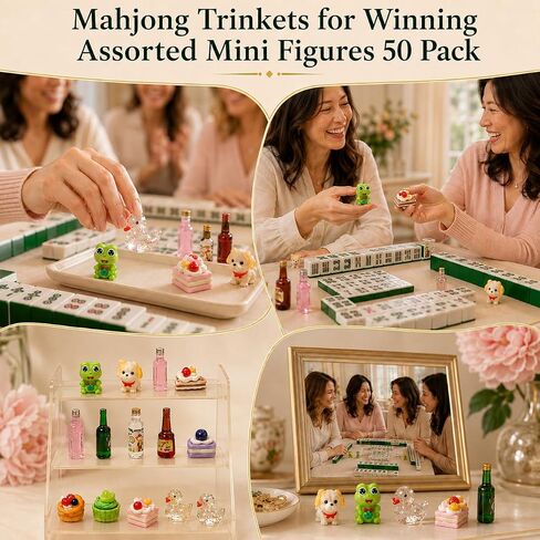 Mahjong Trinkets for Winning Assorted Mini Figures 50 Pack in Kuwait