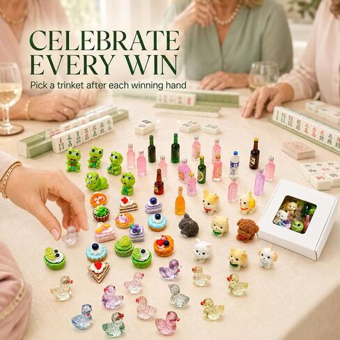 Mahjong Trinkets for Winning Assorted Mini Figures 50 Pack in Kuwait