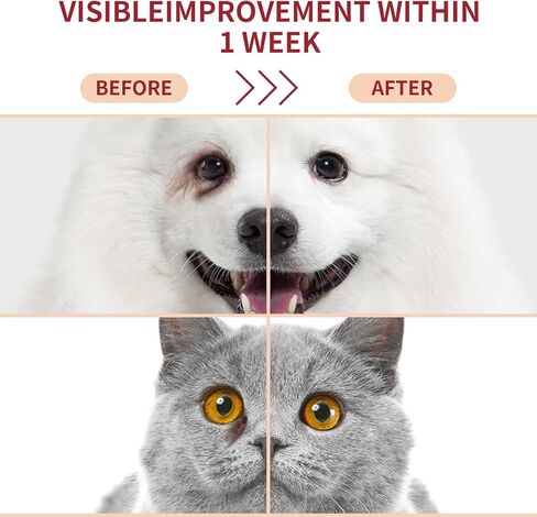 Natural Tear Stain Remover Balm for Dogs & Cats – Gentle & Effective Eye Care, Prevents Tear Stains & Reduces Redness, Safe & Non-Irritating Formula with Professional Brush, 1 oz in Saudi Arabia