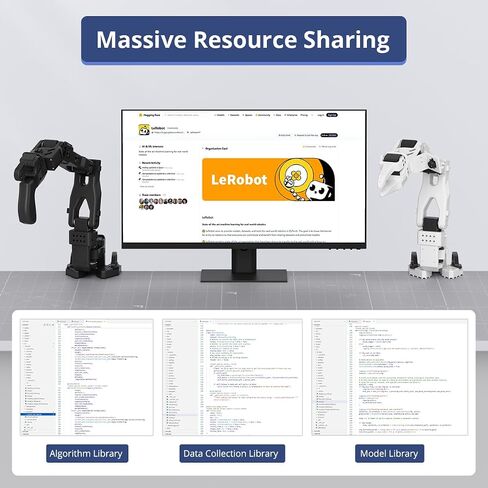 HIWONDER AI Robotic Arm Kit for LeRobot SO-ARM101 VLA Imitation Learning in Kuwait