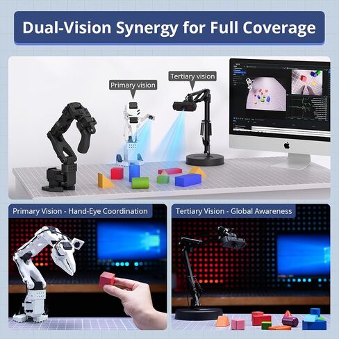 HIWONDER AI Robotic Arm Kit for LeRobot SO-ARM101 VLA Imitation Learning in Kuwait