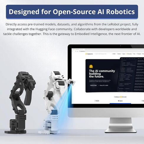 HIWONDER AI Robotic Arm Kit for LeRobot SO-ARM101 VLA Imitation Learning in Kuwait