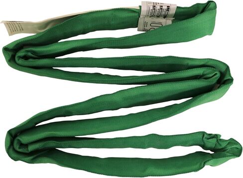 2" x 3' Endless Round Lifting Sling, Green, Lightweight and Durable, Looped Synthetic Yarn, Double Wall Polyester Web Cover, 3 Rigging Variants, Moisture Wicking in Kuwait