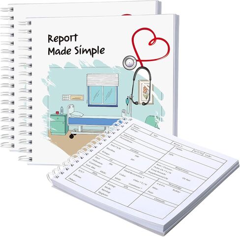 Marspark 2 Pack Nurse Report Sheet Notebook, Pocket Journal for Nursing in Kuwait