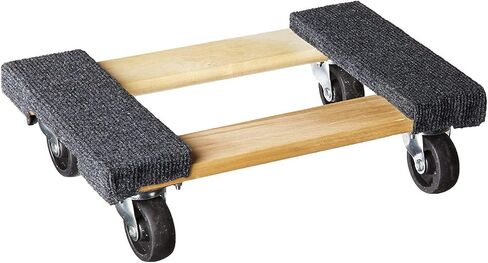 Haul Master | Mover's Dolly 1000 lbs Weight Capacity, L x 12-1/4" W, Grey/Hardwood, 18&quot x 12-14&quot in Kuwait