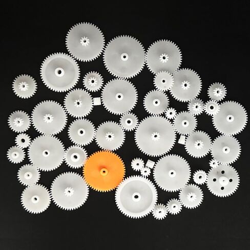 46PCS Module 0.5 Small Motor Gear Plastic Gear for DIY Model Toy RC Car Helicopter RC Toy Replacement Accessories in Kuwait