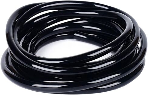 Eoiips 1/2" ID x 3/4" OD Silicone Vacuum Tubing Hose High Temperature Food Grade Tube, Flexible Silicone Air Tubing for Multiple Use,Black, 16.4 Feet in Kuwait