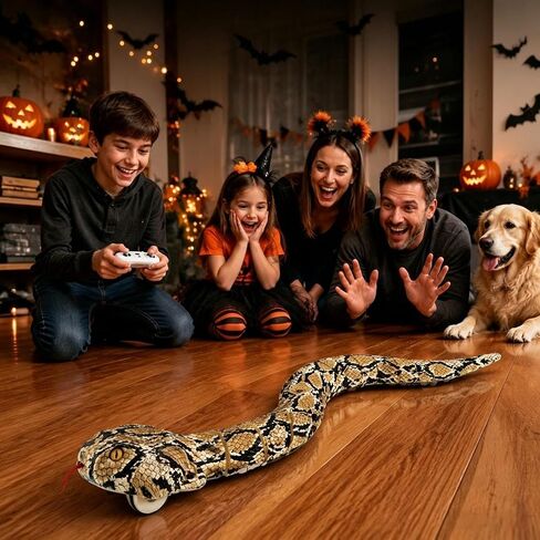 Remote Control Snake Toy, Amphibious RC Snake Gift for Kids 5-8-13 Year Old in Kuwait
