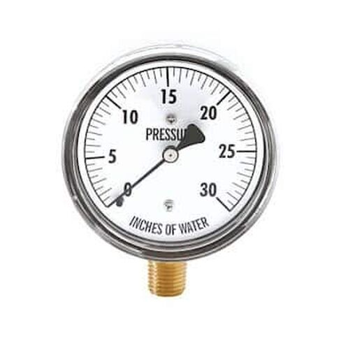 Cole-Parmer - KC25-60"H2O Pressure Gauge ~ 1/4" NPT (M) Process Connection; 0 to 60" Water Column in Kuwait
