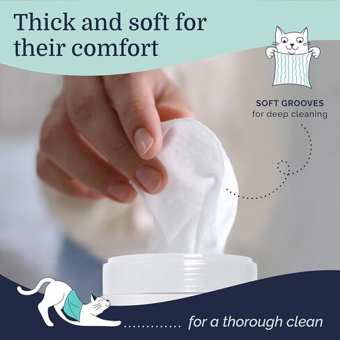 Hepper Pet Wash Wipes - Aloe & Cucumber - For Dogs & Cats in Saudi Arabia