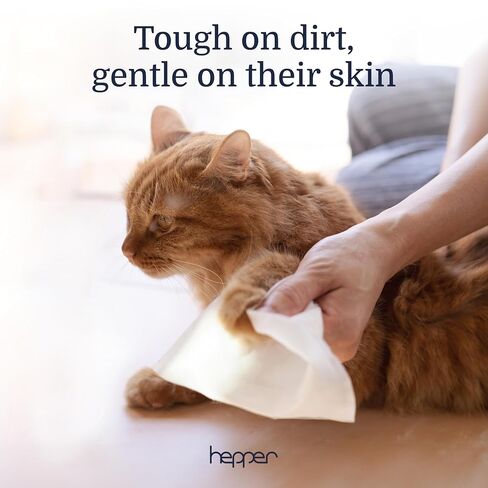Hepper Pet Wash Wipes - Aloe & Cucumber - For Dogs & Cats in Saudi Arabia