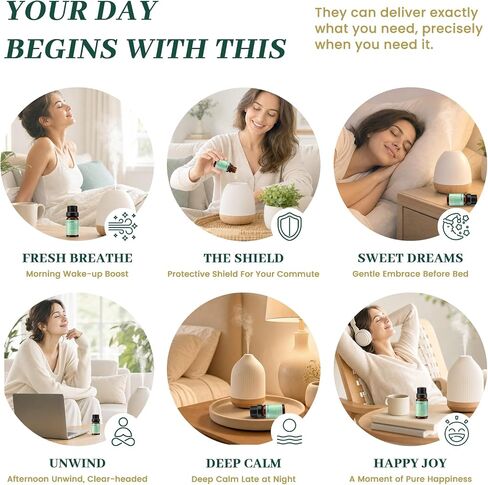 MAYJAM 28Pcs Essential Oil Gift Set, for Diffusers, Humidifiers, Skin Care, Massage, Soap and Candle Making, Gift for Friend, 24 x 5ml Pure Essential Oils and 4 x 10ml Oil Blends in Kuwait