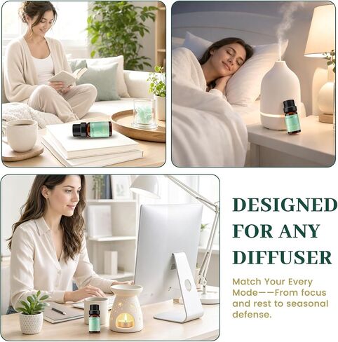 MAYJAM 28Pcs Essential Oil Gift Set, for Diffusers, Humidifiers, Skin Care, Massage, Soap and Candle Making, Gift for Friend, 24 x 5ml Pure Essential Oils and 4 x 10ml Oil Blends in Kuwait
