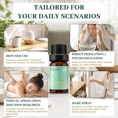MAYJAM 28Pcs Essential Oil Gift Set, for Diffusers, Humidifiers, Skin Care, Massage, Soap and Candle Making, Gift for Friend, 24 x 5ml Pure Essential Oils and 4 x 10ml Oil Blends in Kuwait