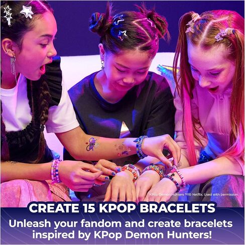 Cool Maker Kpop Demon Hunters HUNTR/X Heishi Bracelet Making Kit, Ages 7+ in Kuwait