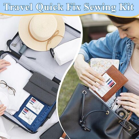 Milkary 60 Boxes Mini Sewing Kit, Travel Portable Hand Sewing Kit Bulk, Pre-Thread Needle Tools Holder Box with Threads Scissors Pin Button for Beginner Traveler DIY Repair Home Hotel in Saudi Arabia