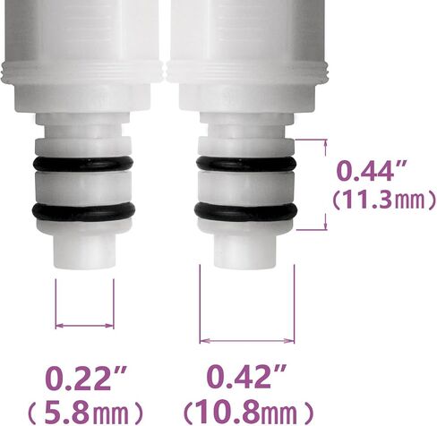 Quick-Disconnect Hose Barb Insert，Plastic Quick Connect Male/Female Coupling Connector,Apply to 1/4" Inner Diameter hose,2 Female Connectors and 2 Male Connectors in Kuwait