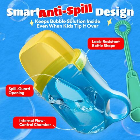 Non Spill Bubble for Kids, Mini Bubble Bottle for Toddlers 1pc in Saudi Arabia