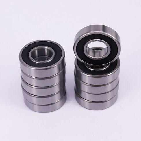DEEG 10PCS R4-2RS 1/4"x5/8"x0.196" Double Sealed Ball Bearing in Kuwait