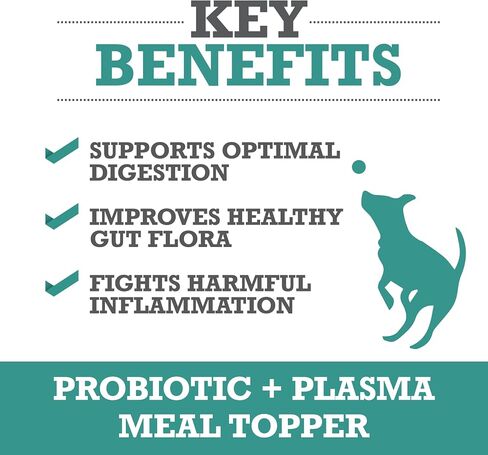WINPRO Dog Probiotic Powder Meal Topper, Spray Dried Plasma with Prebiotics and Probiotics for Digestive Support and Gut Health for Dogs, All Breeds, Ages, and Sizes, 60 Scoops, Made in USA in Kuwait