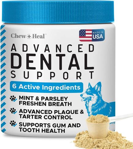 Dog Dental Powder for Teeth Cleaning – Tartar and Plaque Remover, 4oz in Kuwait