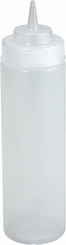 Winco Wide Mouth Squeeze Bottles, 16 Ounce, Clear, Medium, 6-Piece in Kuwait