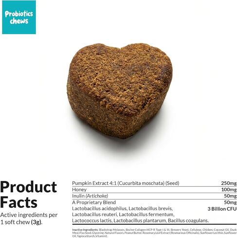 Dog Probiotics & Prebiotics Chews for Digestive Health & Diarrhea Relief in Kuwait