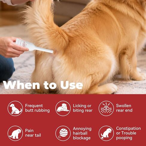 Constipation Relief for Dogs and Cats-Fast Acting,Gently Stool Stimulates,Supports Healthy Bowel Movements and Hairball Remedy,Vet Recommended,Disposable Pet Relief for Cats & Dogs,6 Pack 5ml in Kuwait