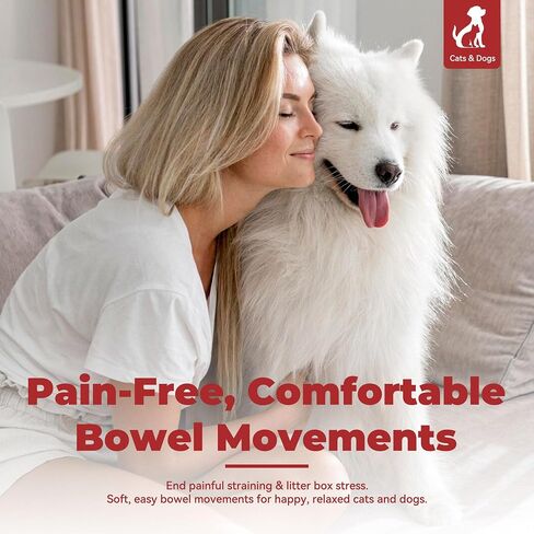 Constipation Relief for Dogs and Cats-Fast Acting,Gently Stool Stimulates,Supports Healthy Bowel Movements and Hairball Remedy,Vet Recommended,Disposable Pet Relief for Cats & Dogs,6 Pack 5ml in Kuwait