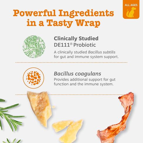 Zesty Paws Probiotic Pill Wrap for Dogs - Paste, Bacon, 60 Portions in Kuwait