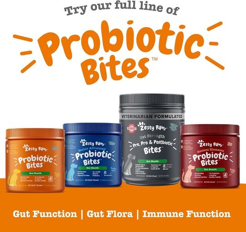 Zesty Paws Probiotic Pill Wrap for Dogs - Paste, Bacon, 60 Portions in Kuwait