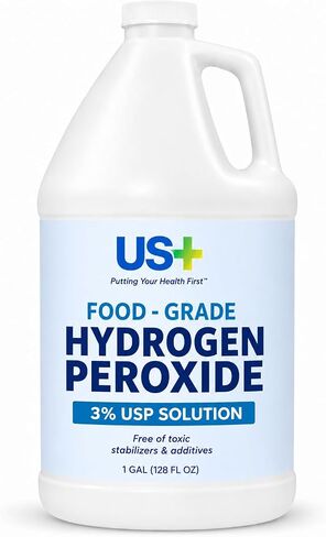 Food Grade 3% Hydrogen Peroxide - Versatile All-Natural Cleaner - Made in USA - 1 Gallon (128 Fl Oz) in Kuwait