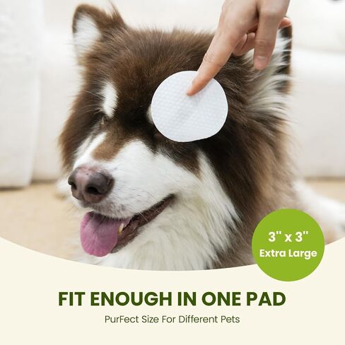 PawSono Dog Eye Wipes for Dogs and Cats, Unscented, 100 Count in Kuwait