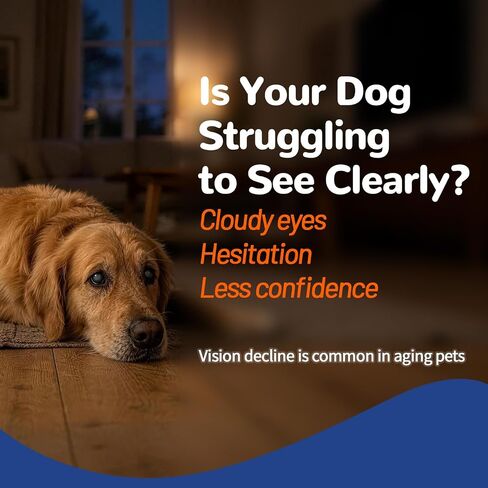 VUN Dog Eye Supplements-Dog Vision Supplement Soft Chew for Cloudy Eyes in Kuwait