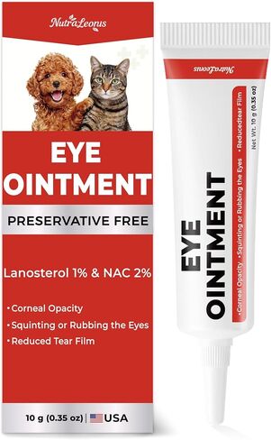 Eye Drops for Dogs & Cats, NAC 2% & Lanosterol Formula, For Vision Clarity in Kuwait