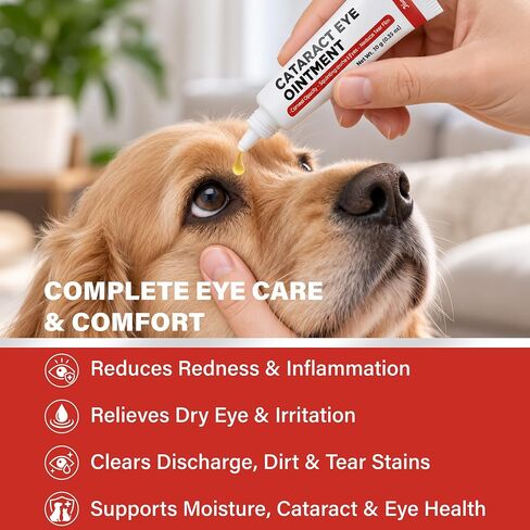 Eye Drops for Dogs & Cats, NAC 2% & Lanosterol Formula, For Vision Clarity in Kuwait