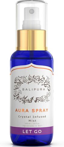 Protection Crystal Aura Spray - Lavender and Lemongrass Essential Oil Blend, Black Tourmaline, Smoky Quartz and Citrine - 3.4 fl.oz in Kuwait