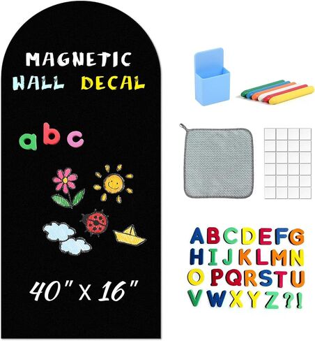 Jojoka Removable Magnetic Chalkboard Wall Decal for Kids – Black in Kuwait