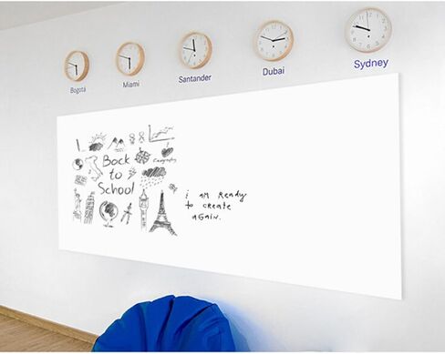 Peel and Stick Whiteboard Sticker 45x200cm for Wall in Kuwait