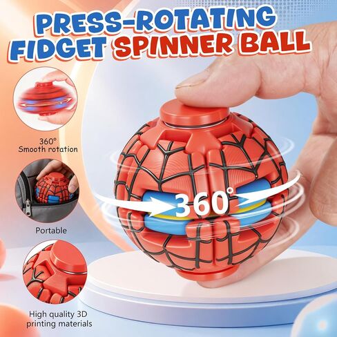 3D Printed Press-Rotating Fidget Spinner Ball,Sensory Fidget Toys in Saudi Arabia