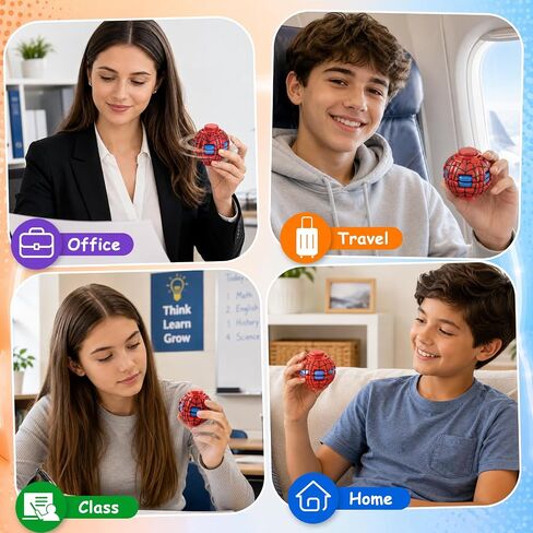 3D Printed Press-Rotating Fidget Spinner Ball,Sensory Fidget Toys in Saudi Arabia