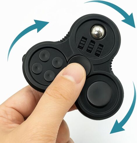Fidget Cube for Adults 3 Pack Set, Fidget Cube Bundle with Infinity Cube & Rotating Hand Fidget, Fidget Square Cube Pieces for Desk, Office, and Everyday Use in Saudi Arabia