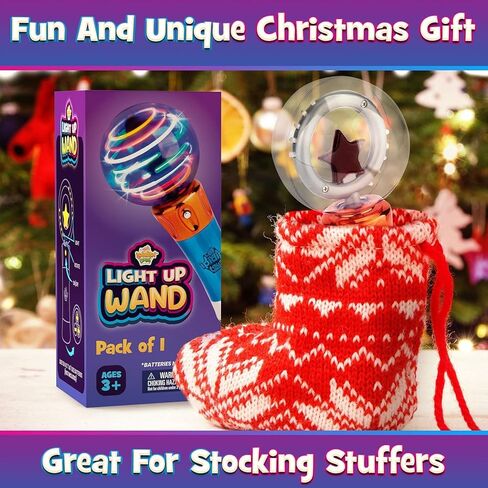 IPIDIPI TOYS Spinning Light Up Magic Wand for Kids - 1-Pack in Kuwait