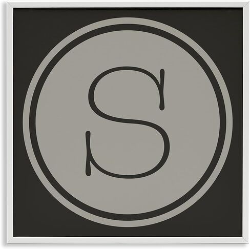Stupell Industries Modern D Initial Elevator Key Circular Shape Framed Wall Art in Kuwait