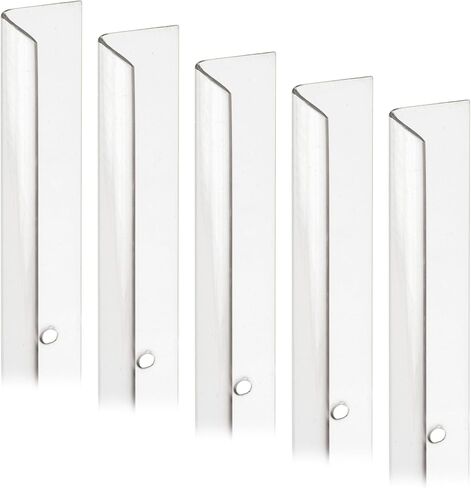 Prime-Line MP9129 Corner Shield Perforated, 3/4 In. x 48 in, Vinyl Construction, Clear, Fasteners Included (5 Pack) in Kuwait
