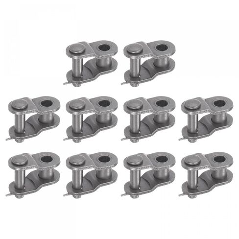 uxcell 5Pcs #80 Chain Offset Half Link Roller, 1" Pitch Carbon Steel, Standard Chain End Connector Split Links for 16A Chain in Kuwait